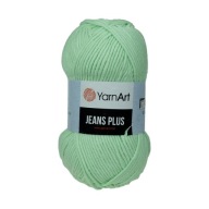 100g bavlnená akrylová priadza Jeans Plus 79 mint