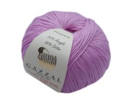 Priadza GAZZAL BABY COTTON '25', farba RUŽOVÁ 22