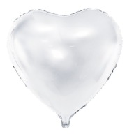 Balón 46cm BIELE SRDCE na hélium VALENTÍNSKA svadba