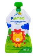 OPÄTOVNE POUŽITEĽNÁ TUBA NA VRECKO NA JEDÁLNU MUSSU S HLAVIČKOU A ZIPSOM PIAMBO 150 ML