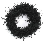 RUB NA VLASY SCRUNCHIE, ČIERNA