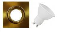 SVIETIDLO ZLATÁ HALOGÉNOVÁ LAMPA + LED 10W GU10