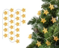 LED VIANOČNÉ SVIETIDLÁ ZÁVISNÉ HVIEZDY GARLAND 3M