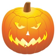HALLOWEEN ZRKADLOVÉ NÁLEPKY NA OKNO TEKVICE TEKVICE
