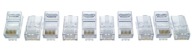 Zástrčka RJ-45, sada 10 ks, pre krútené dvojlinky