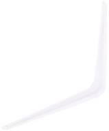 Podpera uhlovej police 100x75 mm biela 4 ks