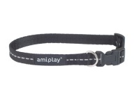 amiplay Reflective M reflexný golier, čierny