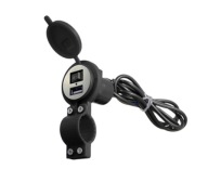 NABÍJAČKA NA MOTORKU SKÚTER USB ZÁSUVKA 12V 2,1A