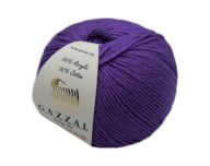 Priadza GAZZAL BABY COTTON '25', farba FIALOVÁ 40