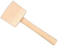 Štvorcový drevený MALMER, 500g, do dlát