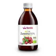 BIO brusnicový džús 100% brusnicový džús 250 ml