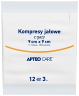 APTEO sterilné obklady 9 x 9 cm, 3 kusy