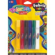 Farby na maľovanie látok, farby na tričká, oblečenie, 6 ks tričiek, textil