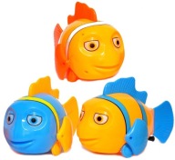 VEĽKÁ NEMO RYBA Hodinový strojček, BEHY A SVETLÁ 18 cm