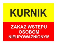 VSTUP ZAKÁZANÝ! - VÝSTRAŽNÁ TABUĽKA