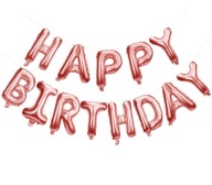 Módny nápis zlatá ruža pre HAPPY BIRTHDAY