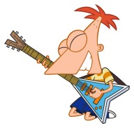 NÁLEPKA NA OKENNÝ ZRKADLOVÝ NÁBYTOK OKENNÉ PHINEAS A FERB
