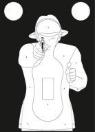 Strelecké terče TS-9 Frenchman 10 PCS Silhouette
