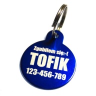 ID tag Kovový ID tag pre psa - CIRCLE