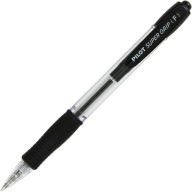 Výsuvné guľôčkové pero Pilot Super Grip (F), čierne