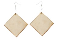 #10B Štvorcové náušnice 60mm Scrapki gr. 3 mm