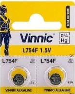2x AG5 ALKALICKÁ BATÉRIA VINNIC LR48 AG5 L754F