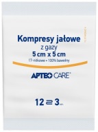 STERILNÉ KOMPRESY GAAS 5 X 5 CM APTEO CARE 3 KS