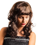 Brunetka parochňa s ofinou Hnedý gaštan 50 cm