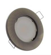 LED svietidlo Pevná mosadz + GU10 3W ŽIAROVKA