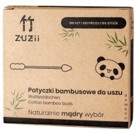 Bambusové vatové tyčinky do uší a mejkapu Zuzia, 100 ks.