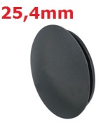 10x Gumová zátka, pre plech korpusu nábytku, zátka pre priemer otvoru 25,4 mm
