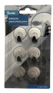 Samolepiaci kovový držiak na vešiak 25mm 6 ks
