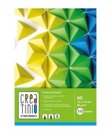 Farebný papier A5 Creatinio, 10 listov, 1 g/m²