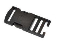 Spona plastová ČIERNA 30 mm 2 ks