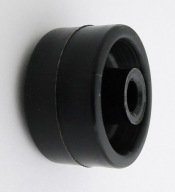 Plastové koliesko na nábytok, priemer 30 mm, úzke