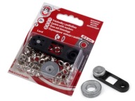 NEREZ NEREZ očká s mini lisom 4 mm, 20 ks strieborných očiek