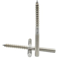 M10X80 DVOJZÁVITOVÁ INOX NEREZOVÁ NEREZOVÁ SKRUTKA DO DREVA A2