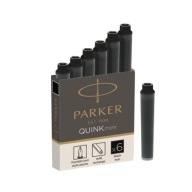 Atramentové perá Parker 6 ks čierne MINI