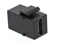 HDMI zásuvka-zásuvka UHD 4K/30Hz konektor, typ KEYSTONE, čierny