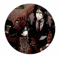 Kuroshitsuji Ciel a Sebastian kolík 58 mm