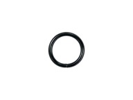 Koženkový prsteň na opasok 25 / 3 mm čierny, 1 kus