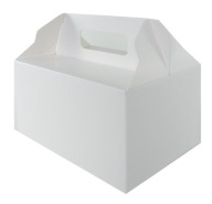 CAKE BOX svadobná svadobná krabička WEDDING biela 10 ks