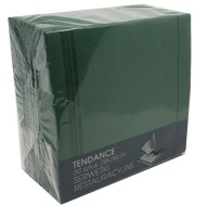 Tendence obrúsky 38x38 tmavozelené/50 kusov