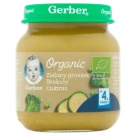 Gerber Bio zelený hrášok-brokolica-cuketa