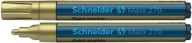 SCHNEIDER Maxx 270 Fix na nápisy na náhrobných kameňoch 1-3mm okrúhly zlatý