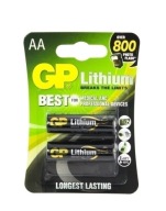 2x GP AA FR06 FR6 1,5V lítiová batéria R6