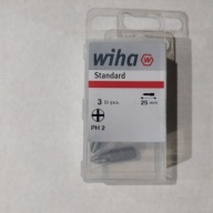 Štandardné bity WIHA Phillips PH2 25mm - 3 ks