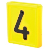 Číslo štítku „4“ pre obojky pre dobytok