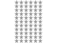 Samolepky na stenu SILVER STARS 3cm 132 ks