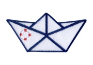 Nášivka - Origami loď - záchranné koleso - VÝŠIVKA